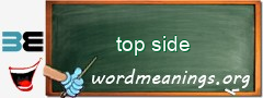 WordMeaning blackboard for top side